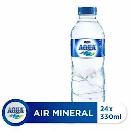 Air Mineral Aqua 330ml Kemasna Botol
