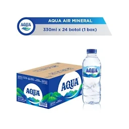1 dus air mineral Aqua 330ml