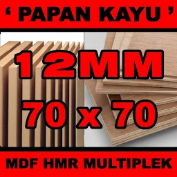 Papan mdf multiplek tebal 12mm ukuran 70x70cm