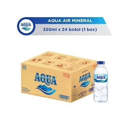 aqua botol 330 ml 1 dus 24 pcs