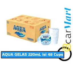 AQUA GELAS 1 DUS ISI 48 220ml termurah KHUSUS INSTANT / SAMEDAY