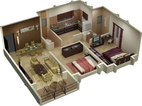  Desain  Interior  Rumah  Minimalis  Sederhana  Type 45 Ayo 