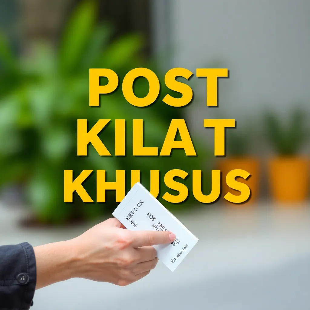 Main Image Info Terbaru Biaya Pengiriman Pos Kilat Khusus (Pos Reguler)