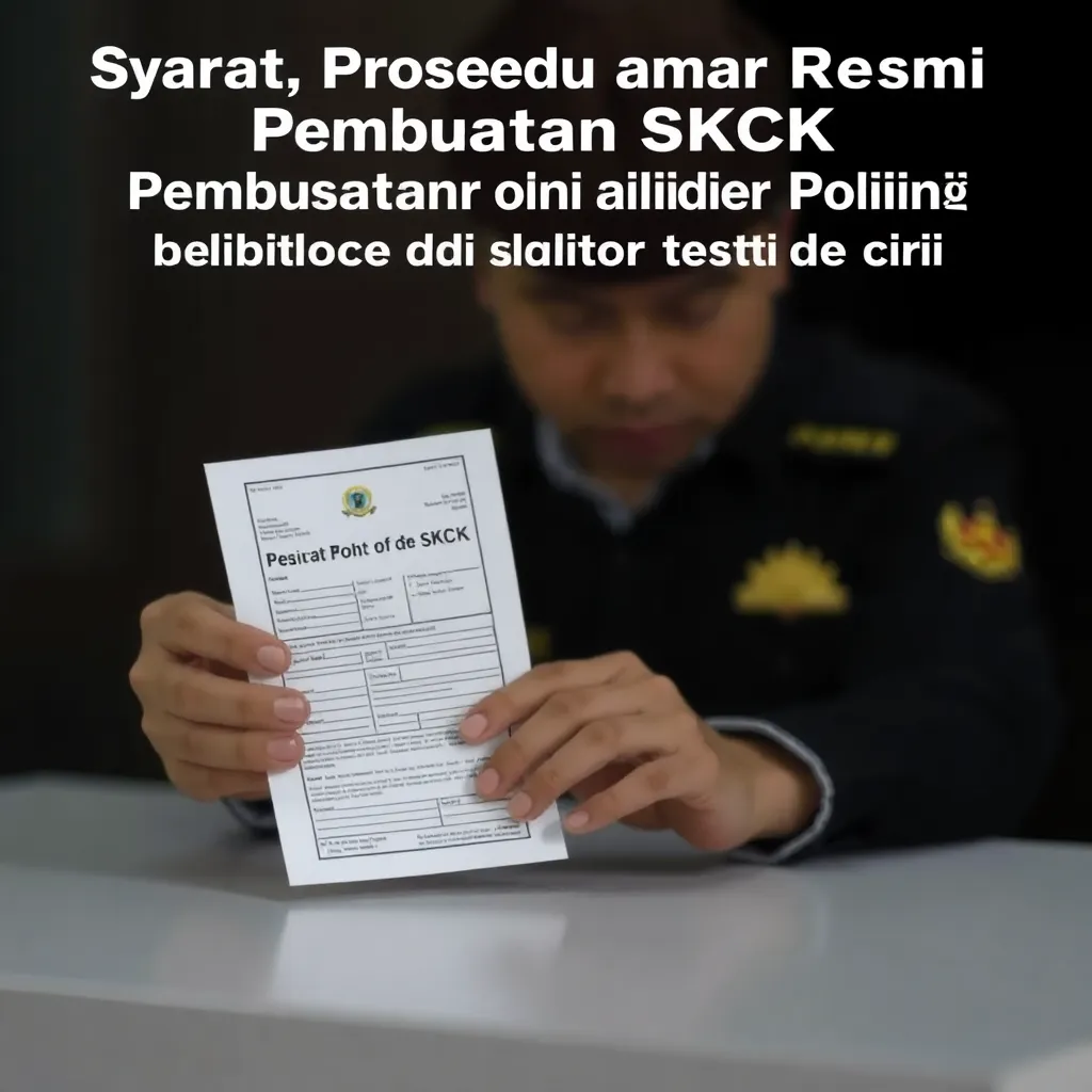 Main Image Syarat, Prosedur, dan Biaya Resmi Pembuatan SKCK (Online dan di Kantor Polisi) Terkini